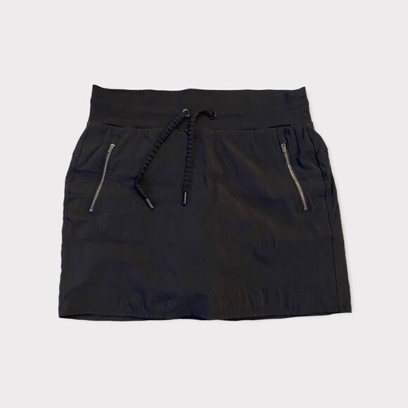 Athleta Black Mini Tennis Style Skirt With Under Shorts and Pockets - Picture 1 of 5